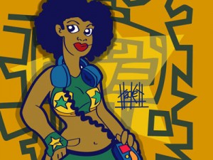 Was not the original drawing for darkie but this kinda fits.